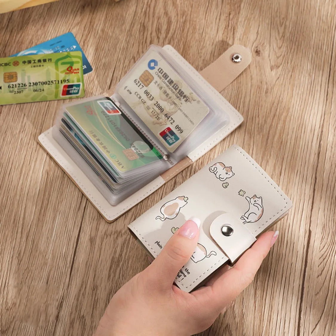 Adorable Animal Printed Cards Holder Organizer-Catonomy-Catonomy