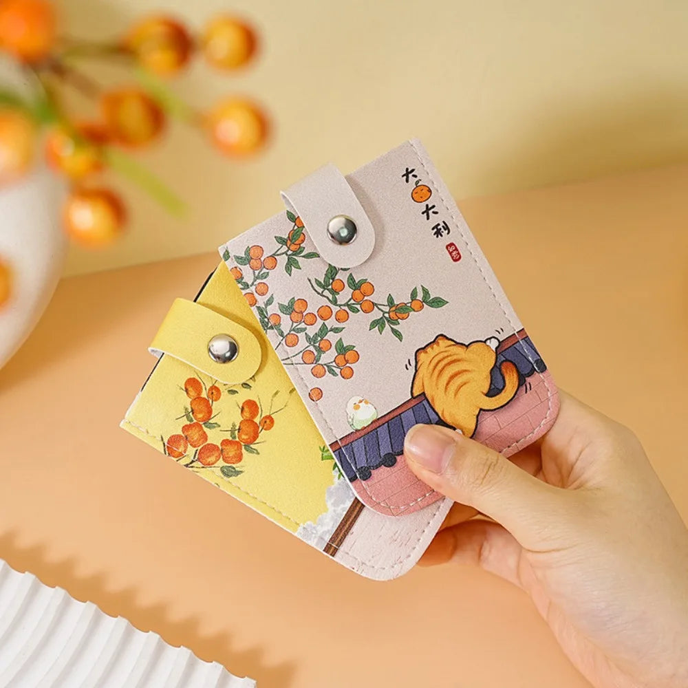 Cute Animals Laminated Concealed Mini Pull-Out Card Wallet-Catonomy-Catonomy