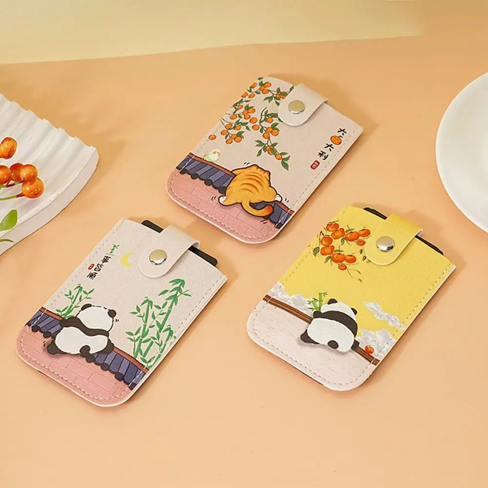 Cute Animals Laminated Concealed Mini Pull-Out Card Wallet-Catonomy-Catonomy