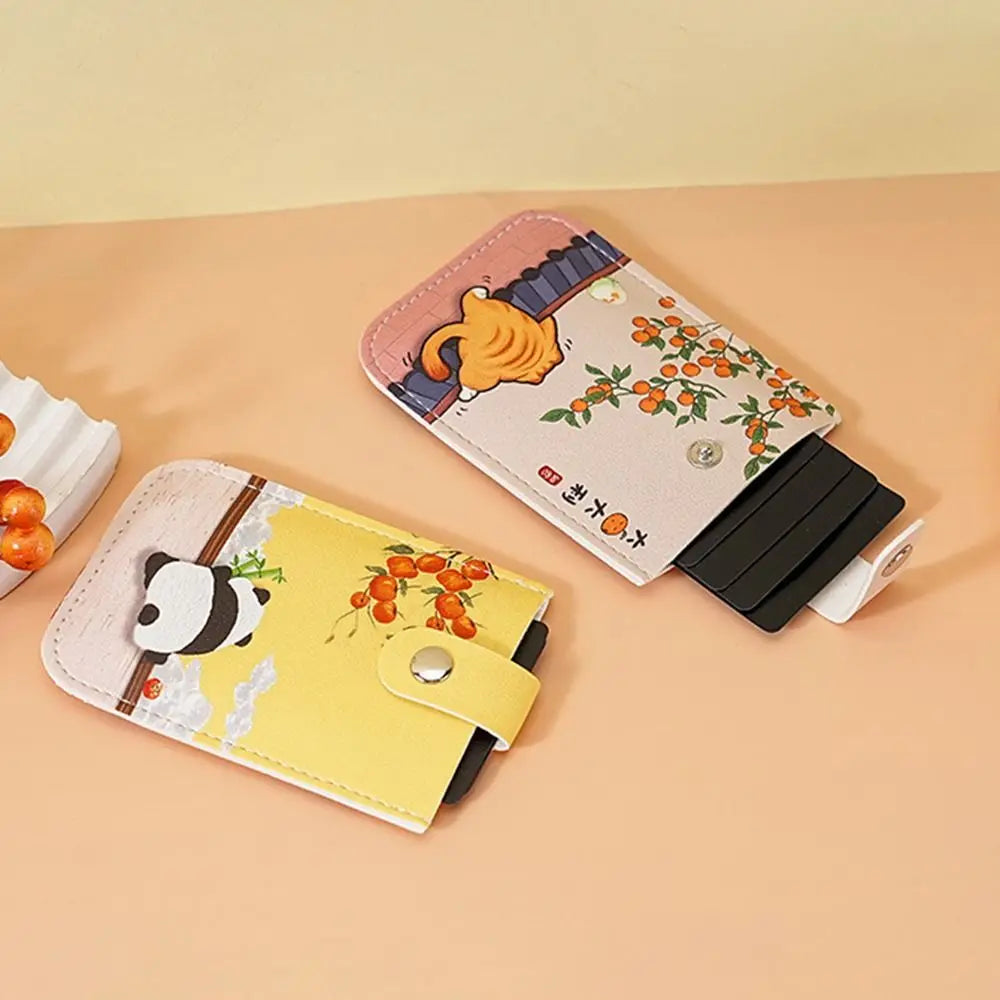 Cute Animals Laminated Concealed Mini Pull-Out Card Wallet-Catonomy-Catonomy