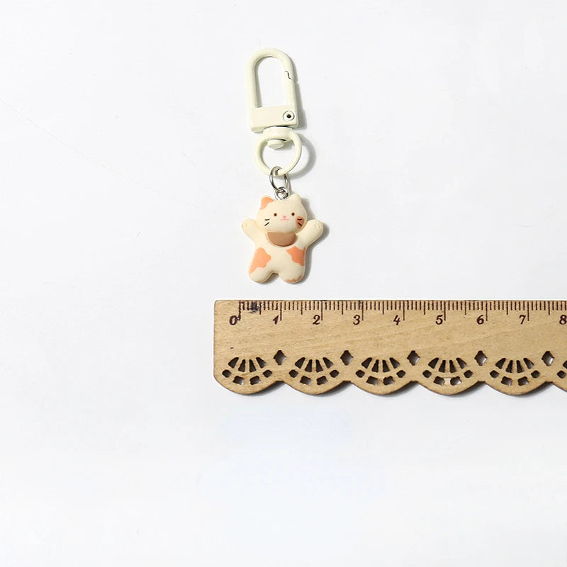 Cute Happy Cat Keychain Backpack Pendant-Catonomy-Catonomy