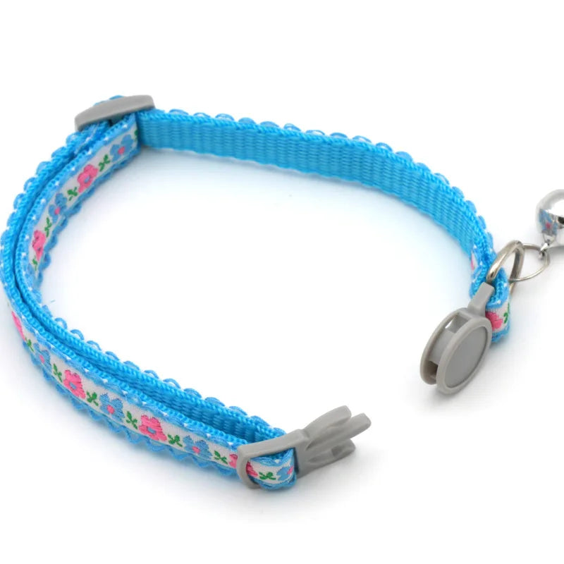 Exquisite Floral Embroidered Lace Cat Collars-Catonomy-Catonomy