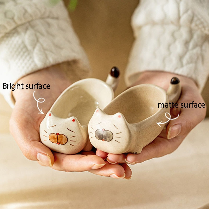 Mini Cartoon Cat Sauce Ceramic Dish-Catonomy-Catonomy