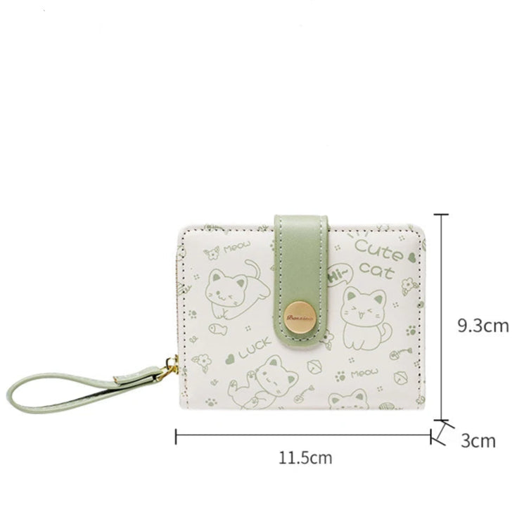 Playful Happy Cat Card Holder And Wallet-Catonomy-Catonomy