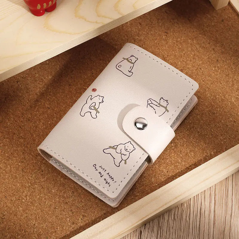 Adorable Animal Printed Cards Holder Organizer-Catonomy-Bear-Catonomy
