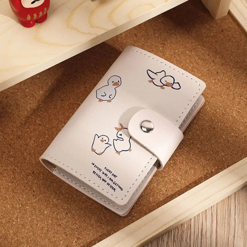 Adorable Animal Printed Cards Holder Organizer-Catonomy-Duck-Catonomy