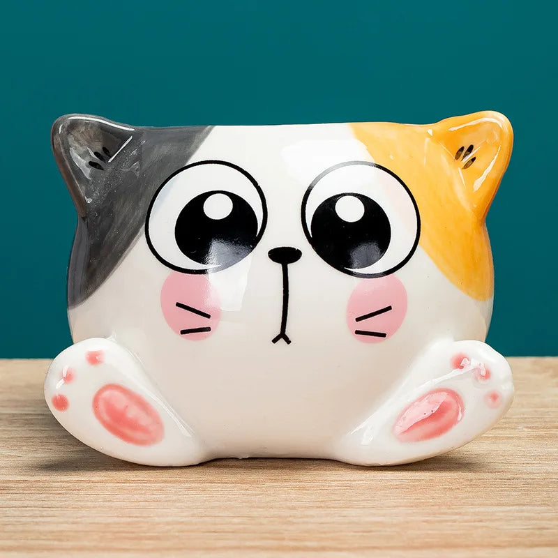 Cartoon Cat Ceramic Flower Pot-Catonomy-Innocent Cat-Catonomy
