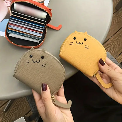 Cartoon Cat shaped Faux Leather Fashion Wallet-Catonomy-Catonomy
