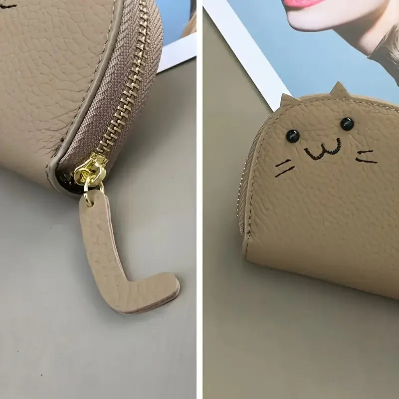Cartoon Cat shaped Faux Leather Fashion Wallet-Catonomy-Catonomy