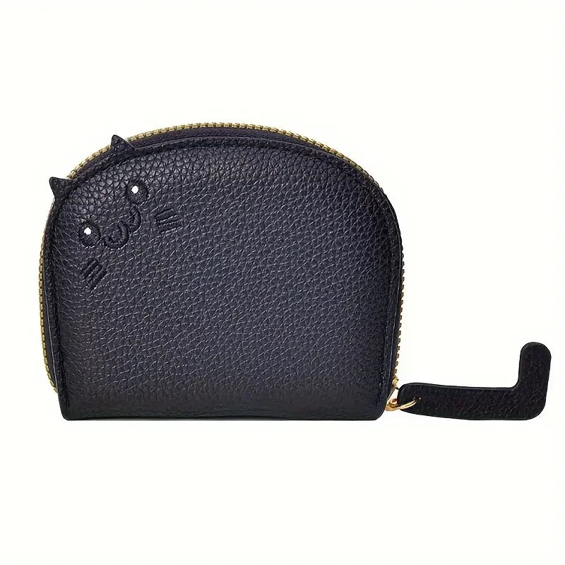 Cartoon Cat shaped Faux Leather Fashion Wallet-Catonomy-Black-Catonomy
