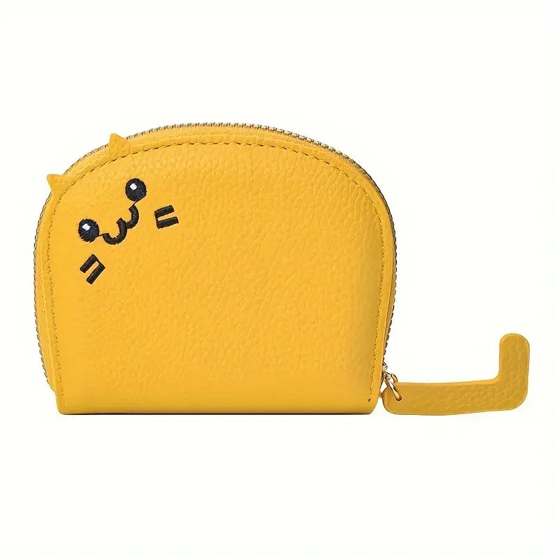 Cartoon Cat shaped Faux Leather Fashion Wallet-Catonomy-Yellow-Catonomy