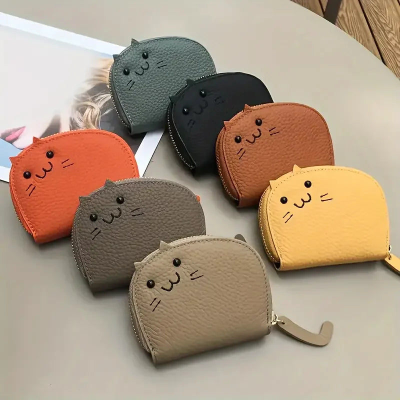 Cartoon Cat shaped Faux Leather Fashion Wallet-Catonomy-Catonomy