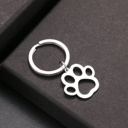 Cartoon Paw Silver Color Fashion keychain-Catonomy-Catonomy