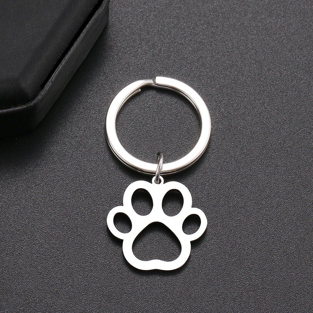 Cartoon Paw Silver Color Fashion keychain-Catonomy-Catonomy
