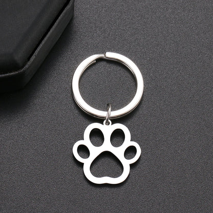 Cartoon Paw Silver Color Fashion keychain-Catonomy-Catonomy