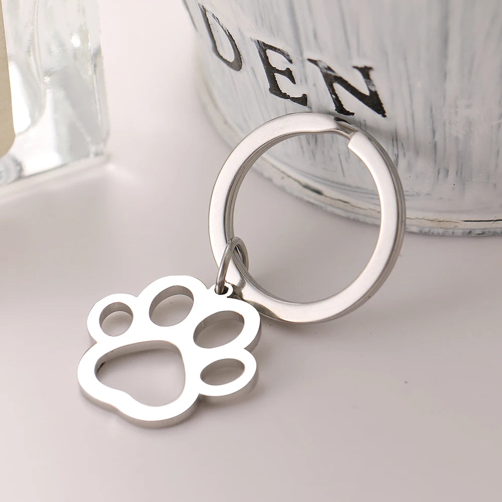 Cartoon Paw Silver Color Fashion keychain-Catonomy-Catonomy