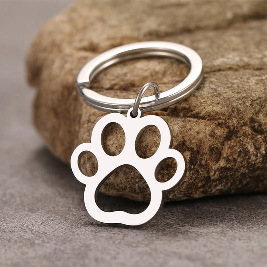 Cartoon Paw Silver Color Fashion keychain-Catonomy-Catonomy