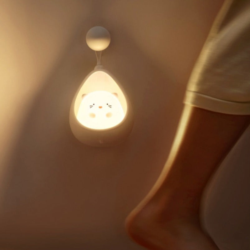 Cat And Rabbit Rechargeable Portable Night Light With Automatic Sensor-Catonomy-Catonomy