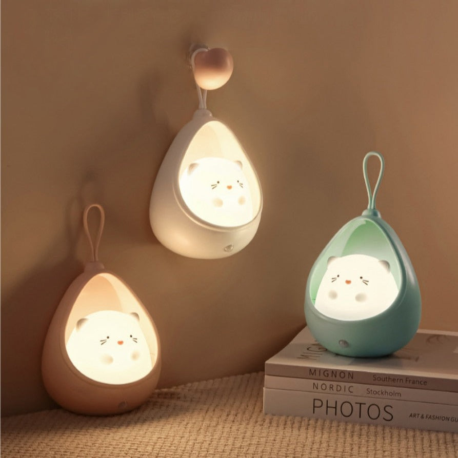 Cat And Rabbit Rechargeable Portable Night Light With Automatic Sensor-Catonomy-Catonomy
