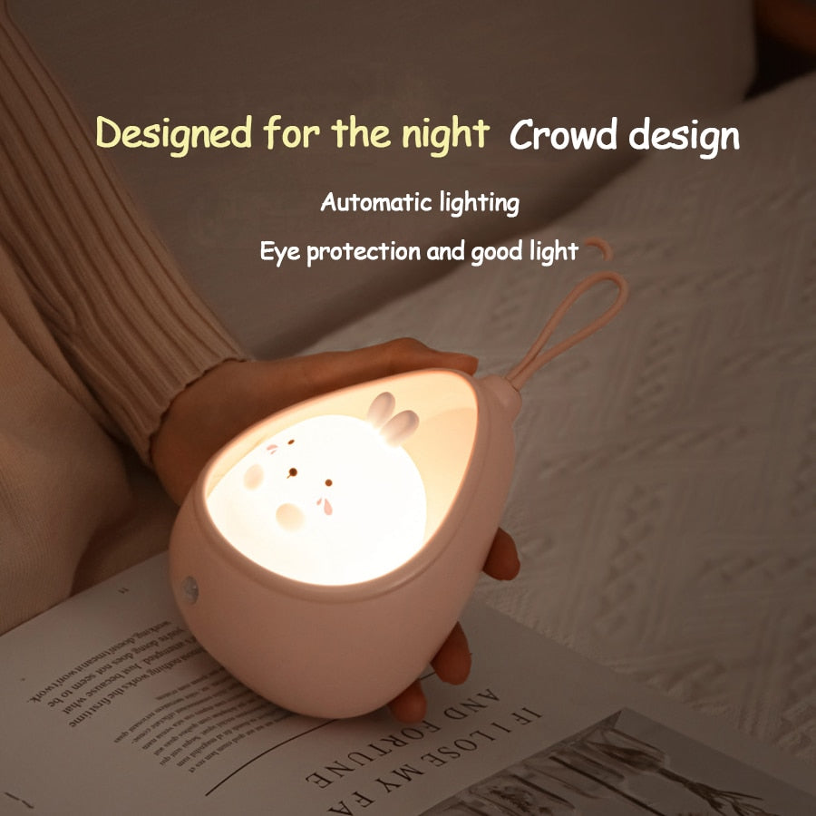 Cat And Rabbit Rechargeable Portable Night Light With Automatic Sensor-Catonomy-Catonomy