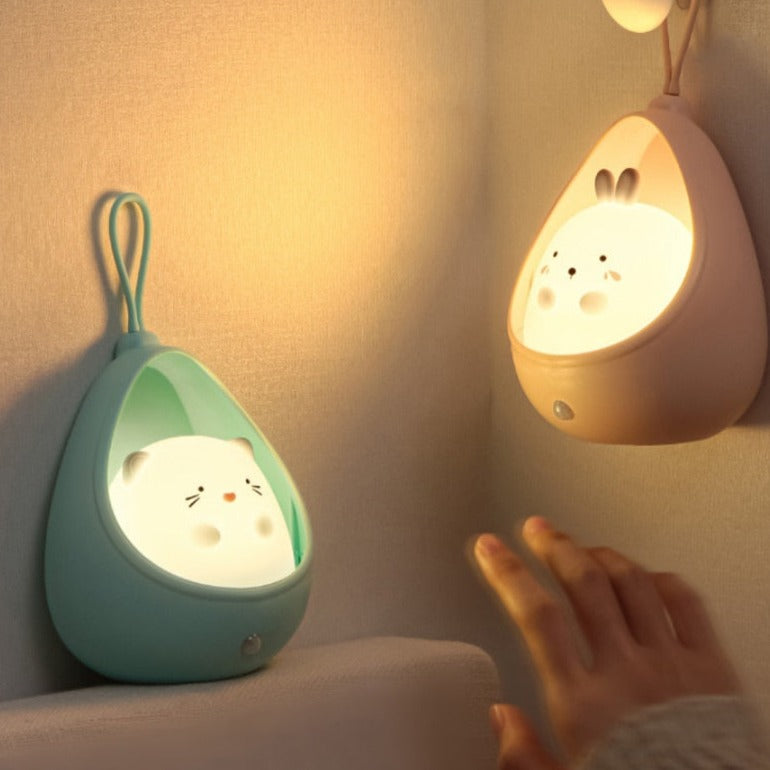 Cat And Rabbit Rechargeable Portable Night Light With Automatic Sensor-Catonomy-Catonomy