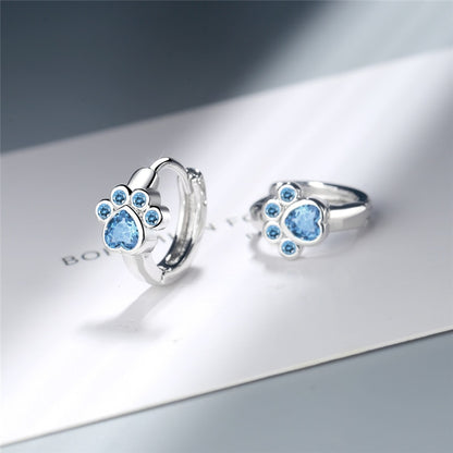 Cat Paw Zircon Earring-Catonomy-Catonomy