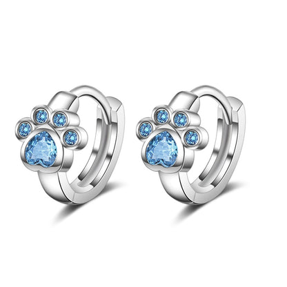 Cat Paw Zircon Earring-Catonomy-Catonomy