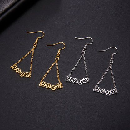 Cat Pawsprint Stainless Steel Earrings-Catonomy-Catonomy