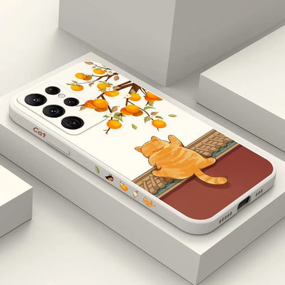 Climbing Cat And Rabbit Phone Case For Samsung Galaxy-Catonomy-Catonomy