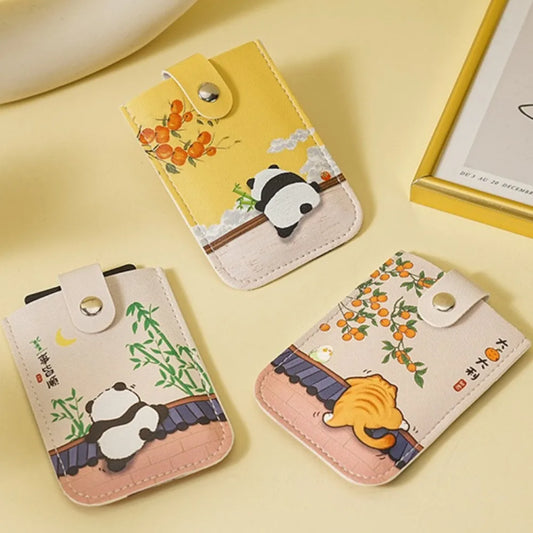 Cute Animals Laminated Concealed Mini Pull-Out Card Wallet-Catonomy-Catonomy