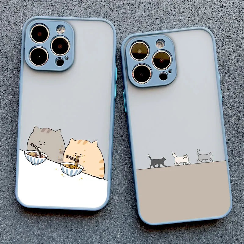 Cute Cartoon Cat Illustration iPhone Case-Catonomy-Catonomy