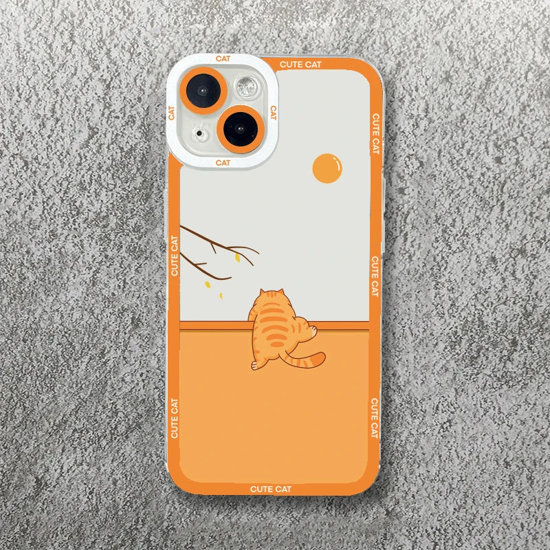 Cute Cartoon Cat iPhone Case-Catonomy-For iPhone 16 Pro Max-Climbing Cat-Catonomy