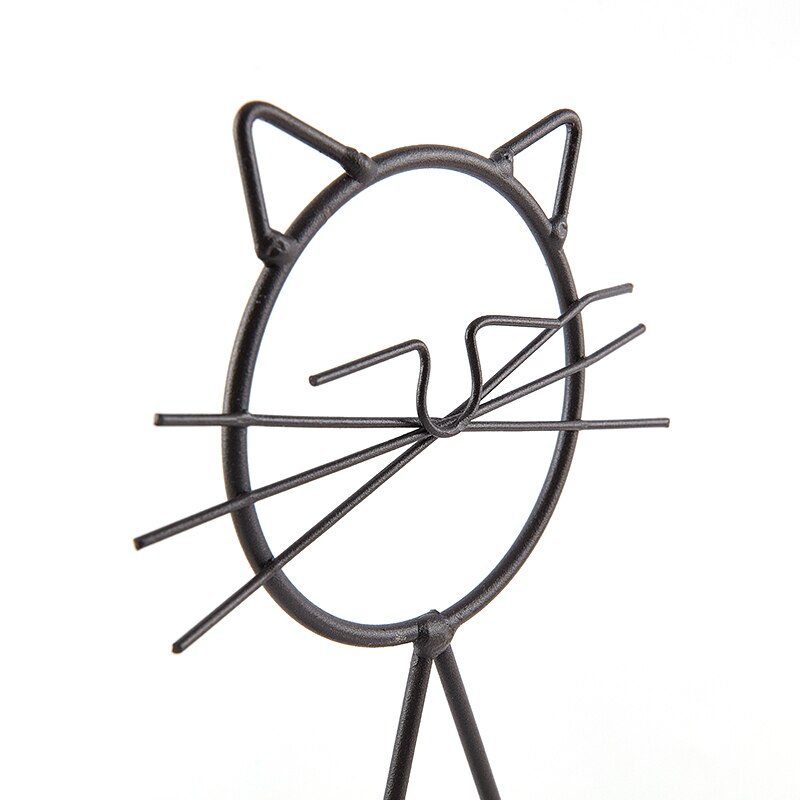 Cute Cat Iron Table Flowers Vases-Catonomy-Catonomy