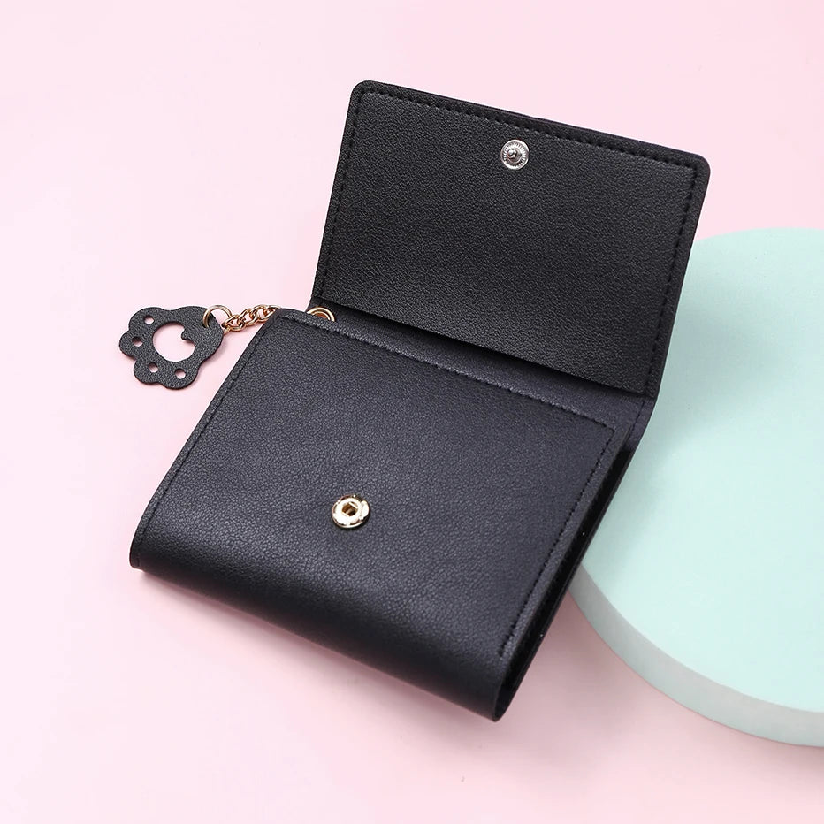 Cute Cat with Paw Zipper Fashion Women's Wallet-Catonomy-Catonomy