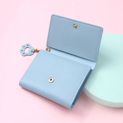 Cute Cat with Paw Zipper Fashion Women's Wallet-Catonomy-Catonomy
