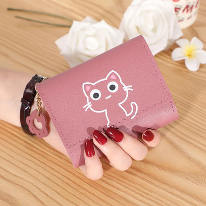 Cute Cat with Paw Zipper Fashion Women's Wallet-Catonomy-Rose-Catonomy