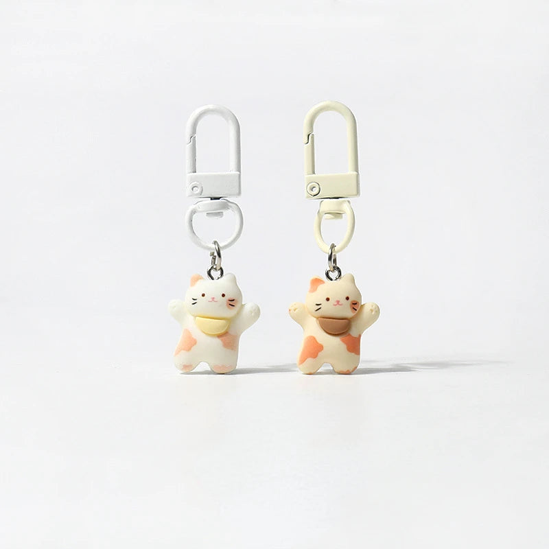 Cute Happy Cat Keychain Backpack Pendant-Catonomy-Catonomy