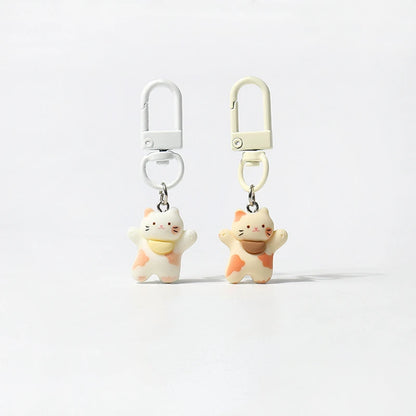 Cute Happy Cat Keychain Backpack Pendant-Catonomy-Catonomy