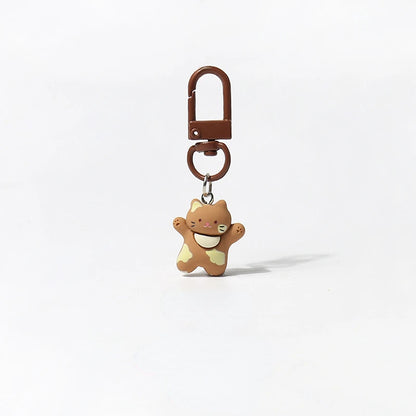 Cute Happy Cat Keychain Backpack Pendant-Catonomy-Brown Cat-Catonomy