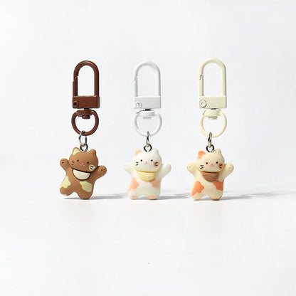 Cute Happy Cat Keychain Backpack Pendant-Catonomy-Catonomy