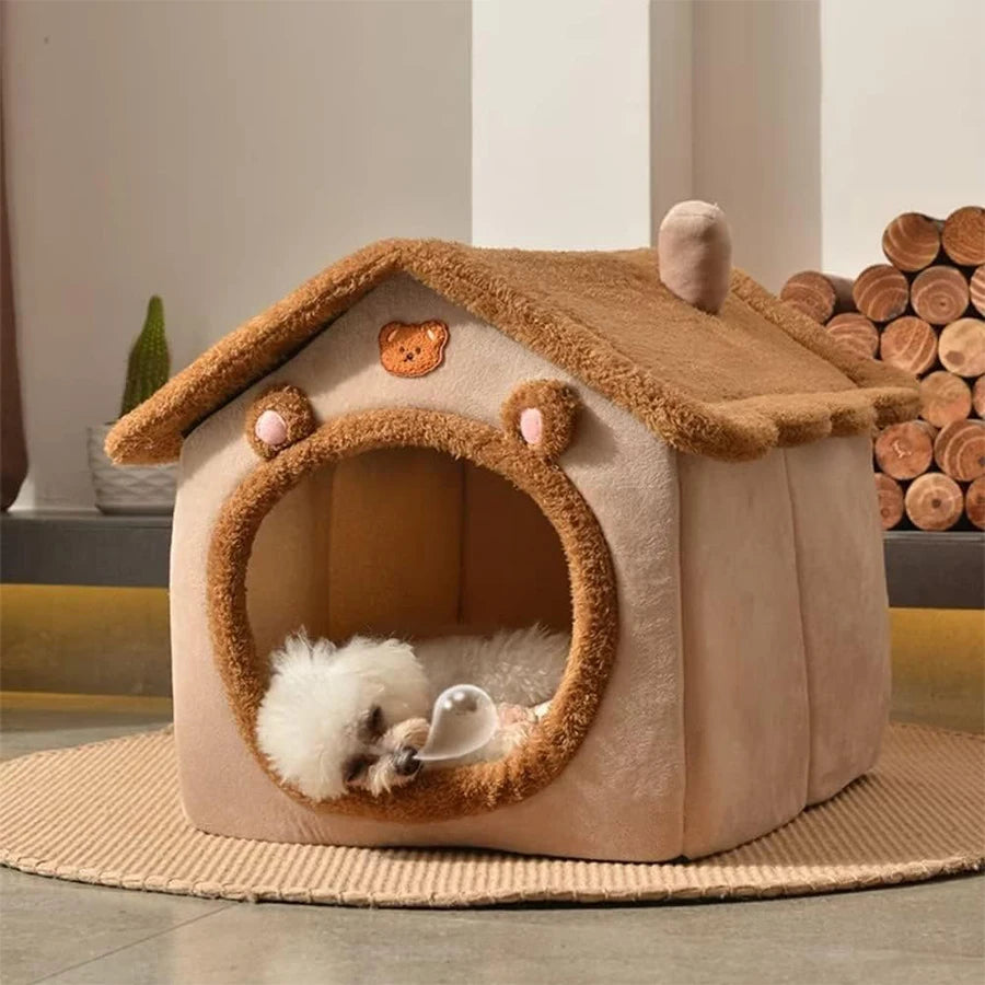 Cute Hut Shaped Foldable Cat House-Catonomy-Catonomy