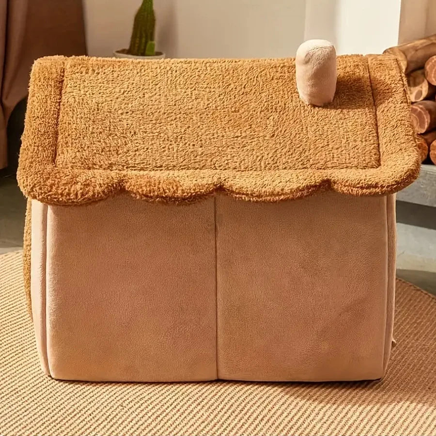Cute Hut Shaped Foldable Cat House-Catonomy-Catonomy