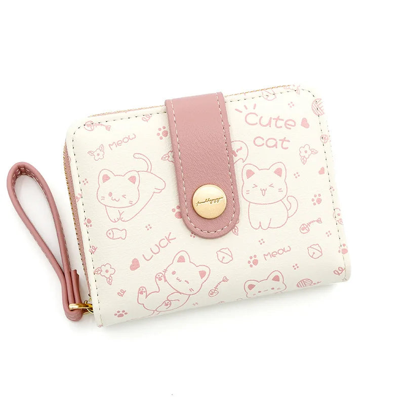 Playful happy Cat Card Holder And Wallet-Catonomy-Catonomy