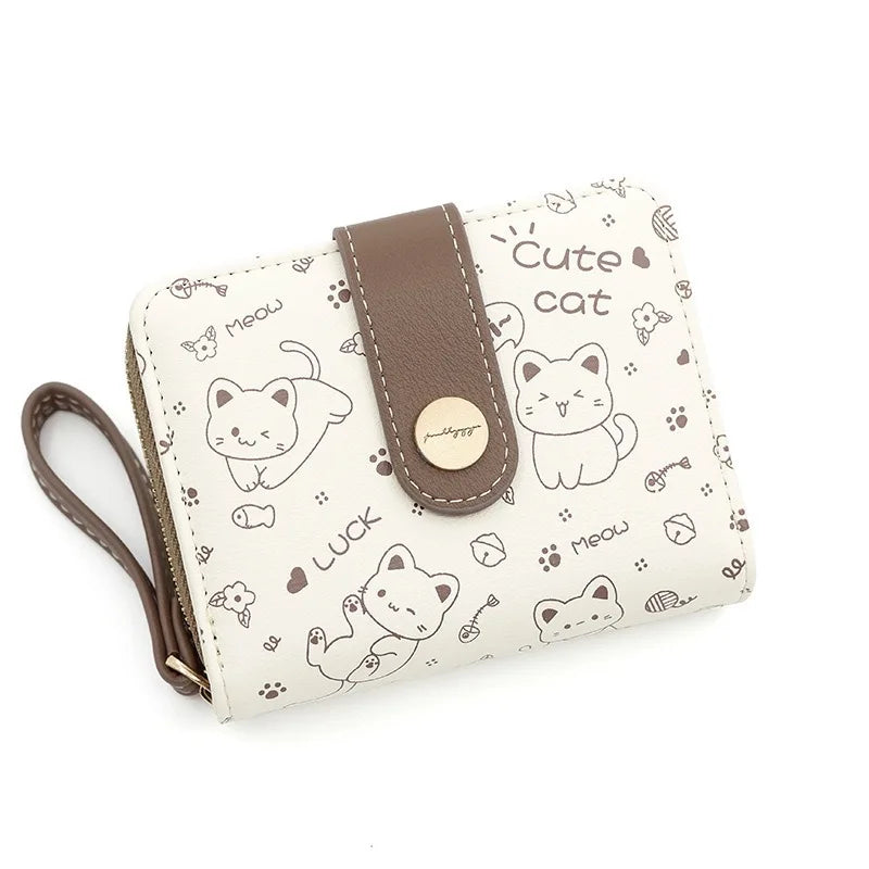Playful happy Cat Card Holder And Wallet-Catonomy-Catonomy