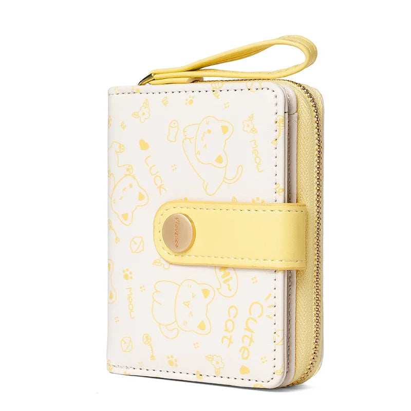 Playful happy Cat Card Holder And Wallet-Catonomy-Catonomy