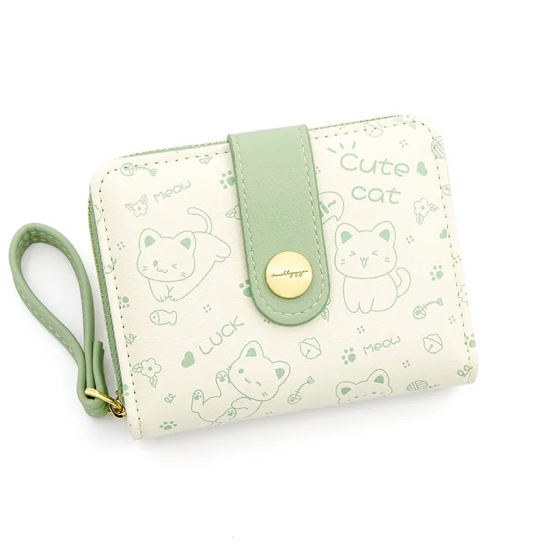 Playful happy Cat Card Holder And Wallet-Catonomy-Catonomy