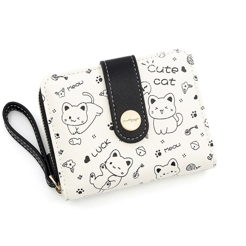 Playful happy Cat Card Holder And Wallet-Catonomy-Catonomy
