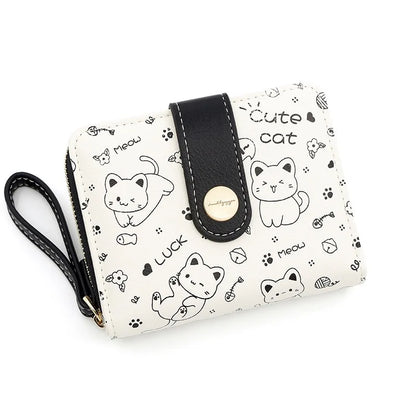 Playful happy Cat Card Holder And Wallet-Catonomy-Catonomy