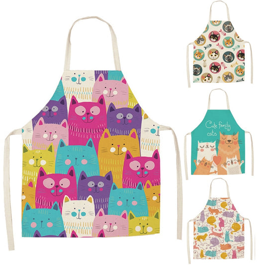 Cute Cat Prints Kitchen or Arts Apron-Catonomy-Catonomy